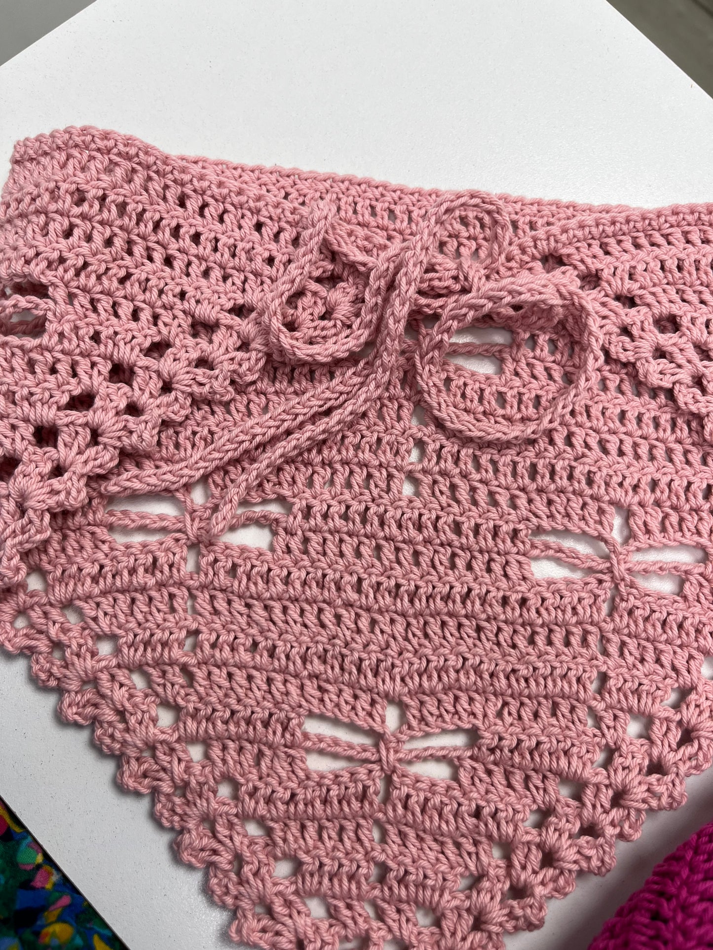 Bandana crochet libélulas