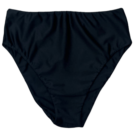 Calzón tiro alto high cut bikini negro
