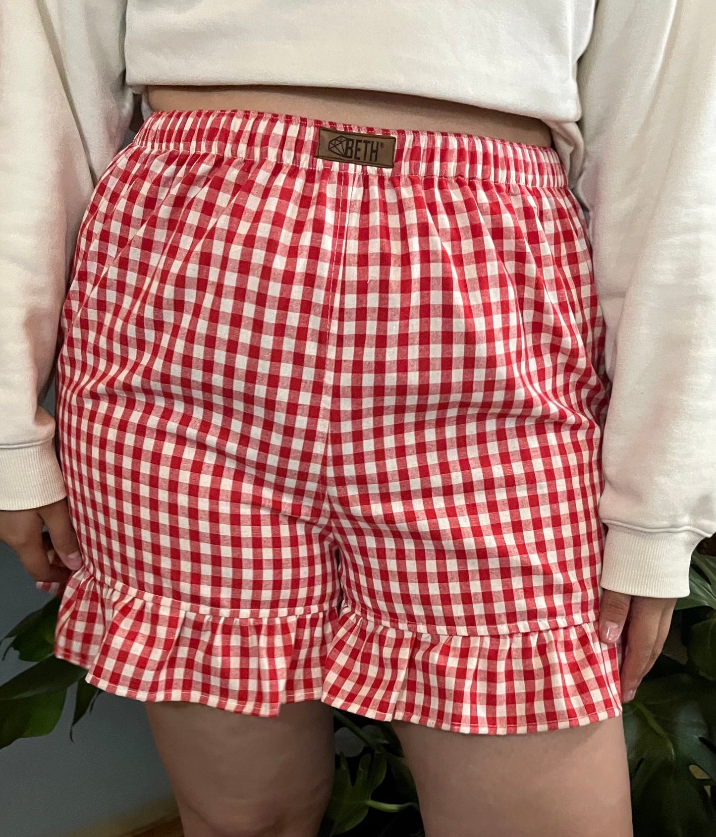 Short Lillie new Vichy rojo