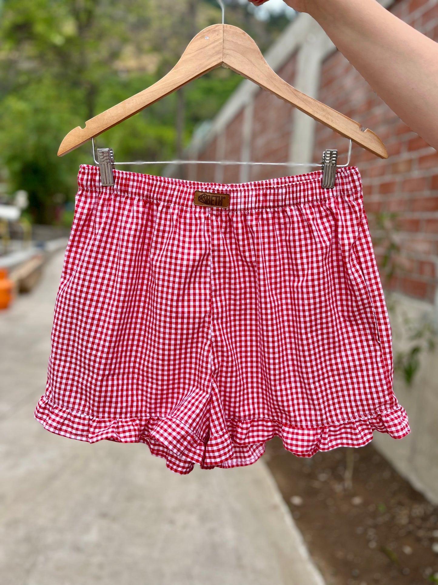 Short Lillie vichy rojo
