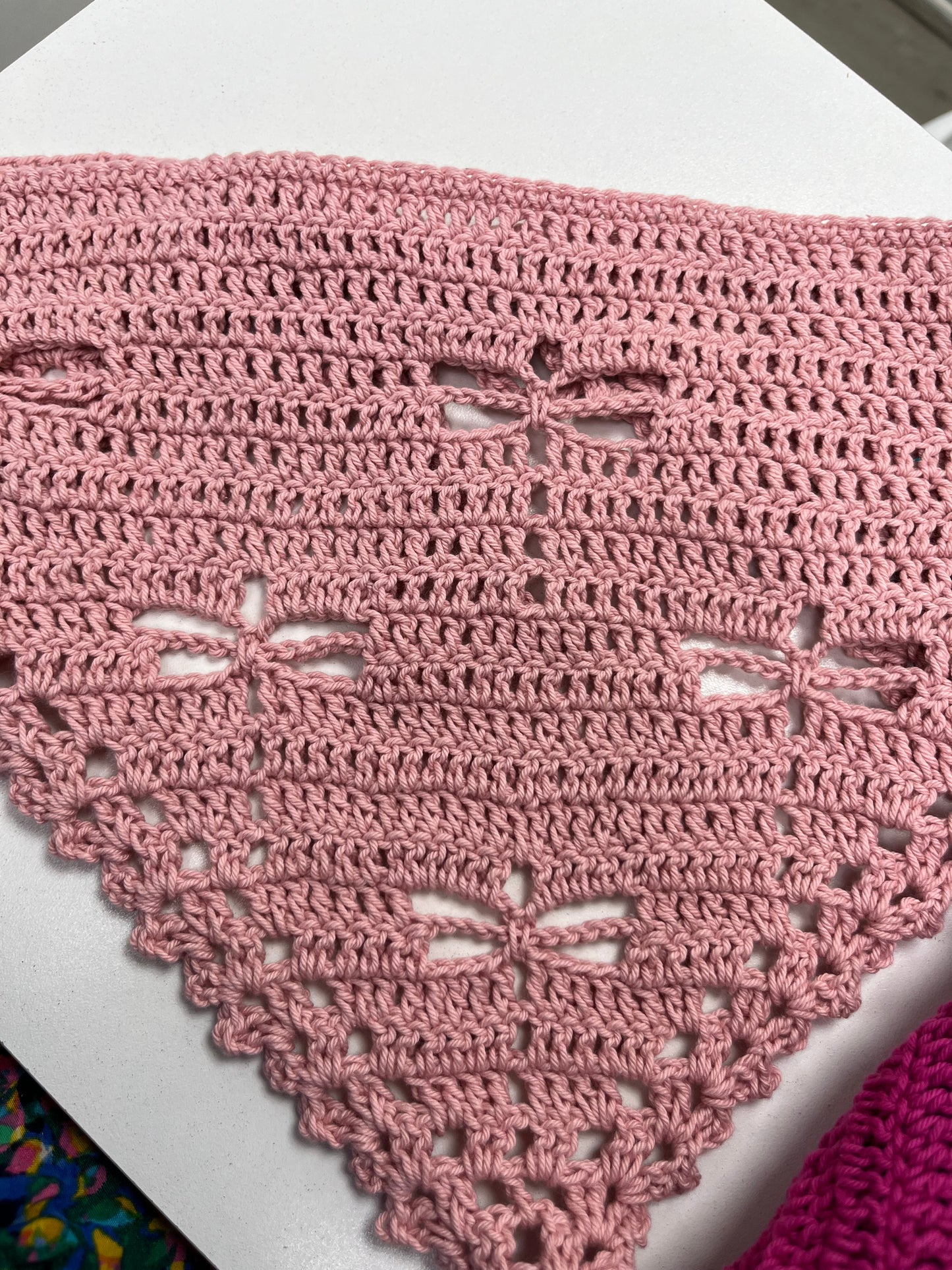 Bandana crochet libélulas