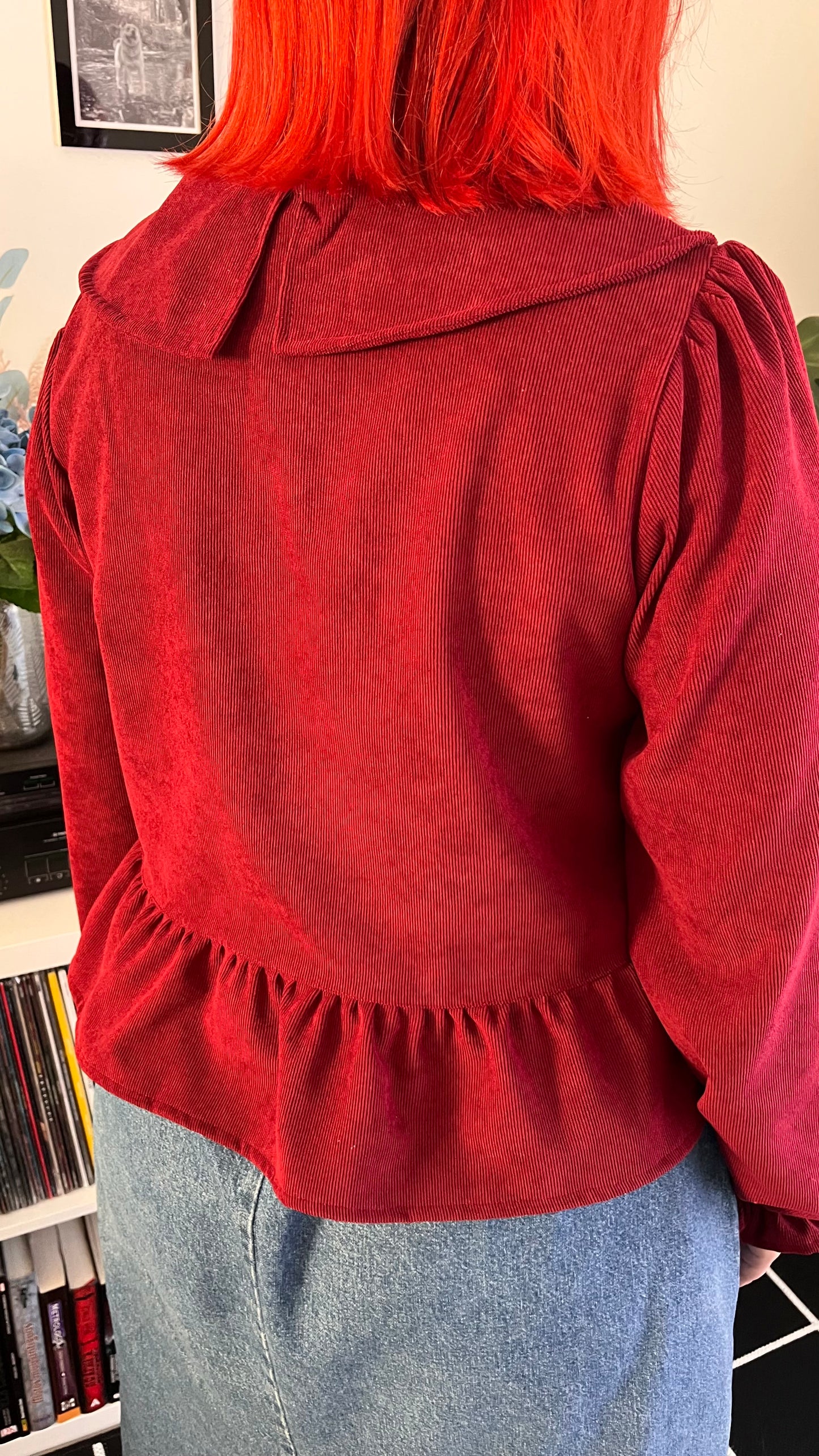 Blusa Nina cotele burdeo