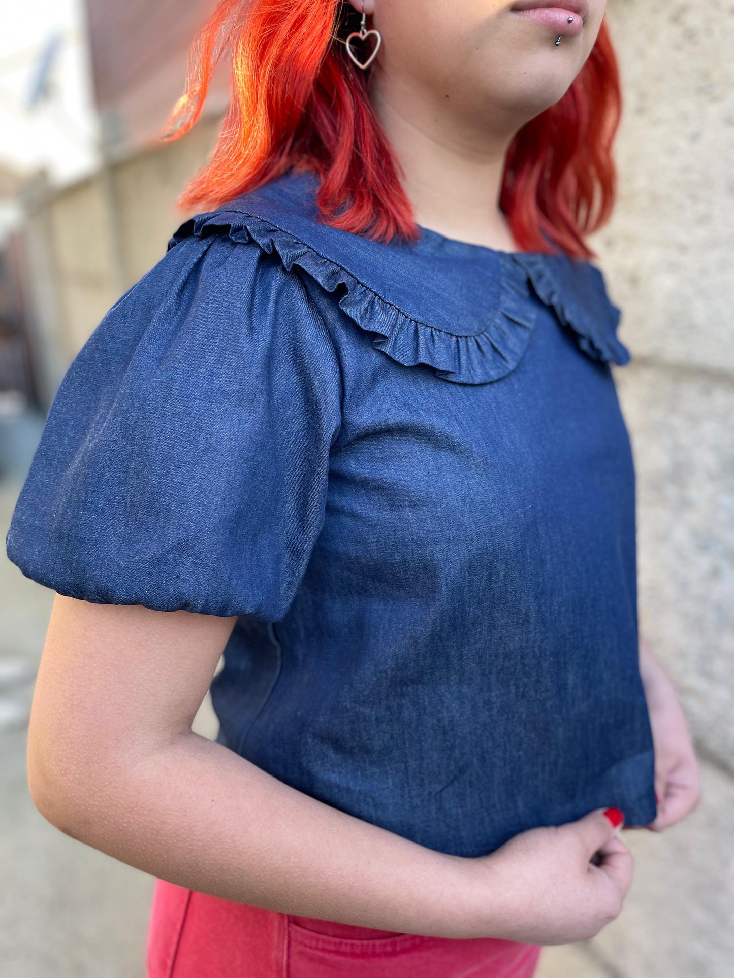 Blusa Tuttie blue denim
