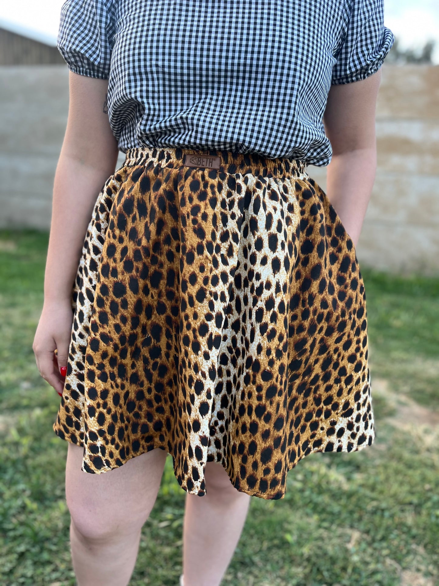 Mini falda Domi lince