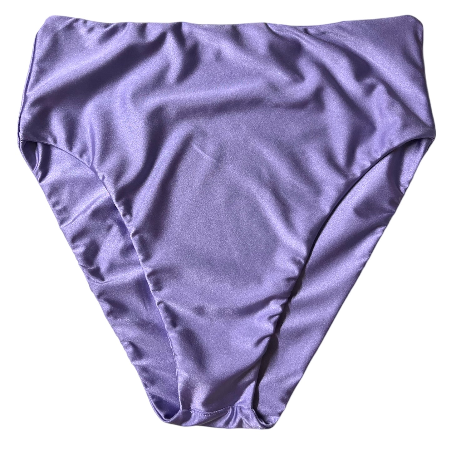 Calzón tiro alto high cut bikini lila