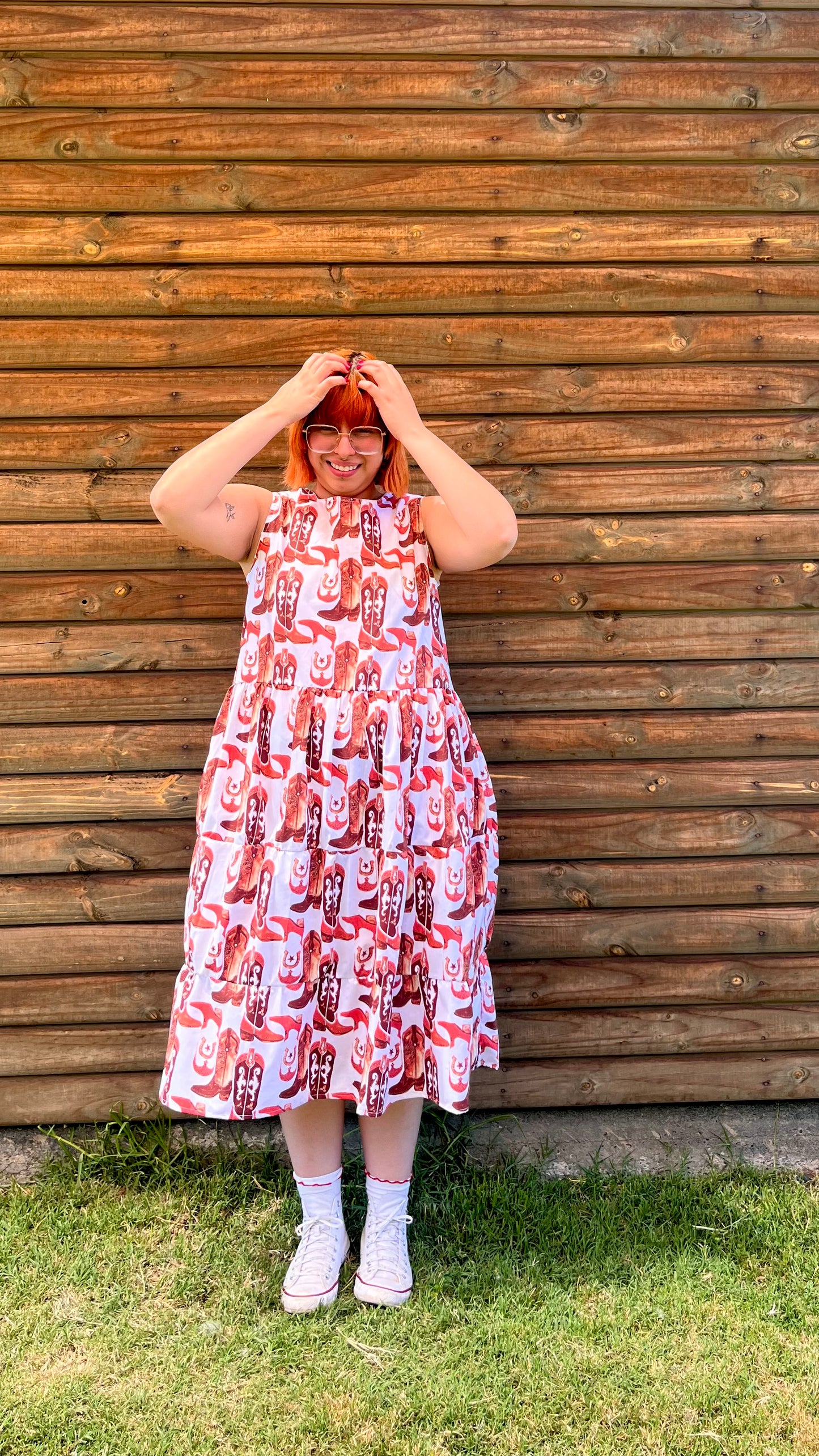 Vestido Marina cowgirl café