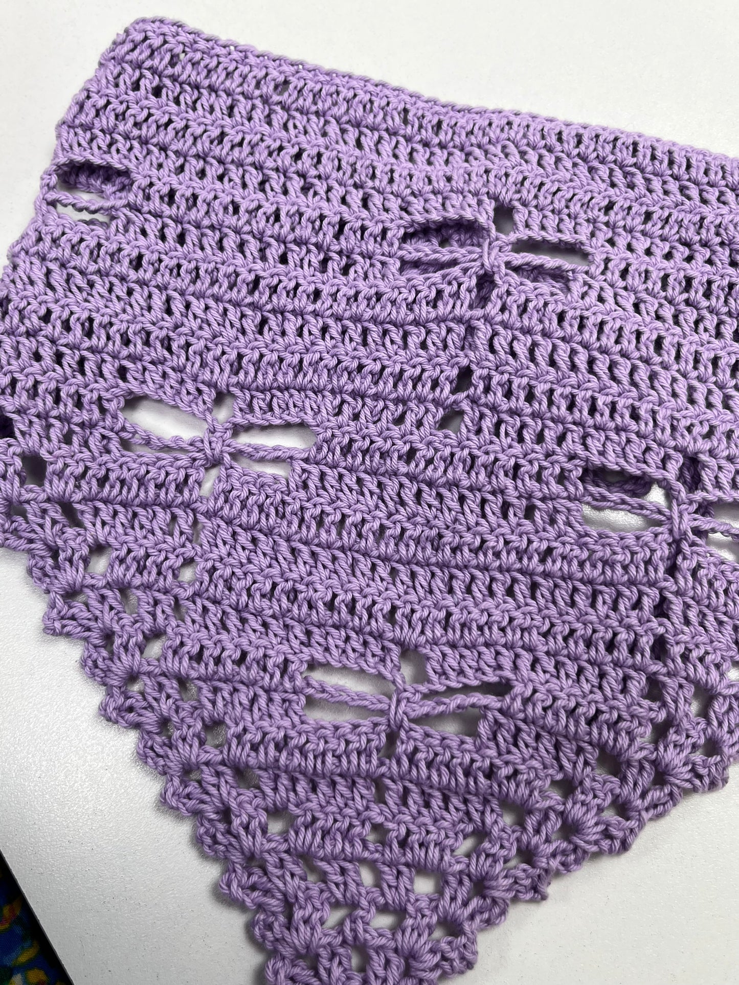 Bandana crochet libélulas