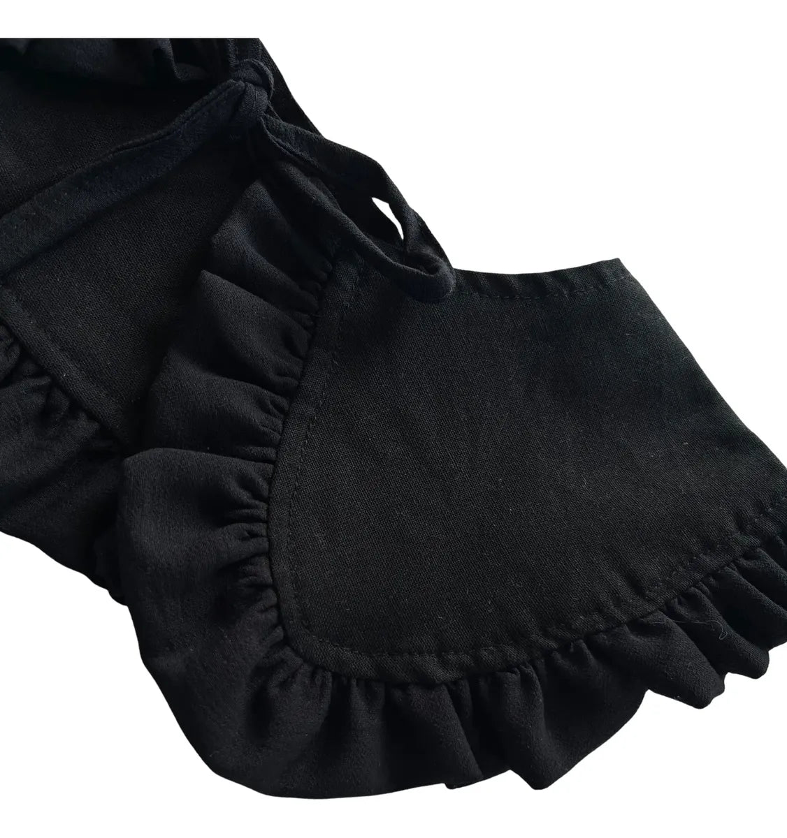 Cuellito desmontable adulto lino negro