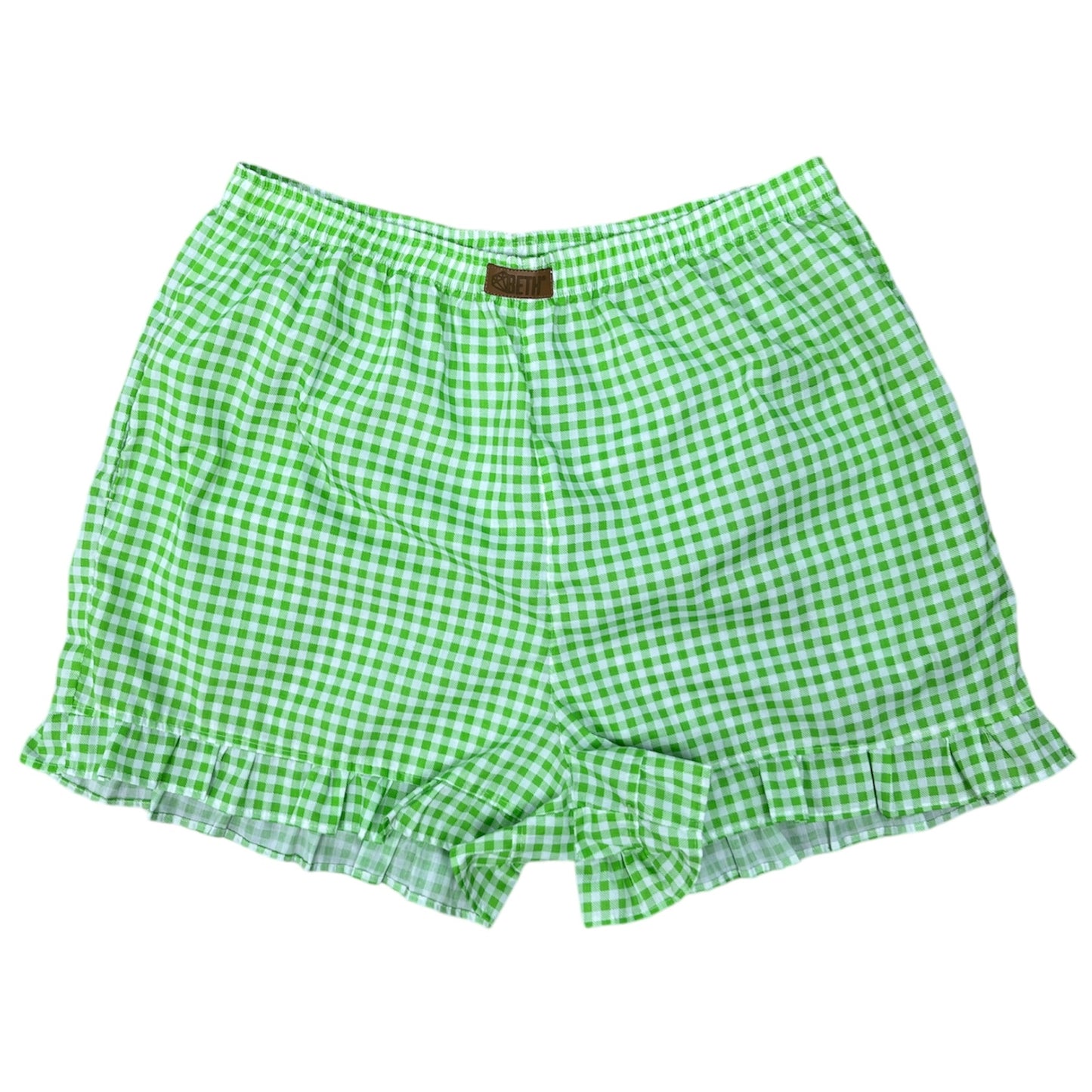 Short Lillie vichy verde manzana