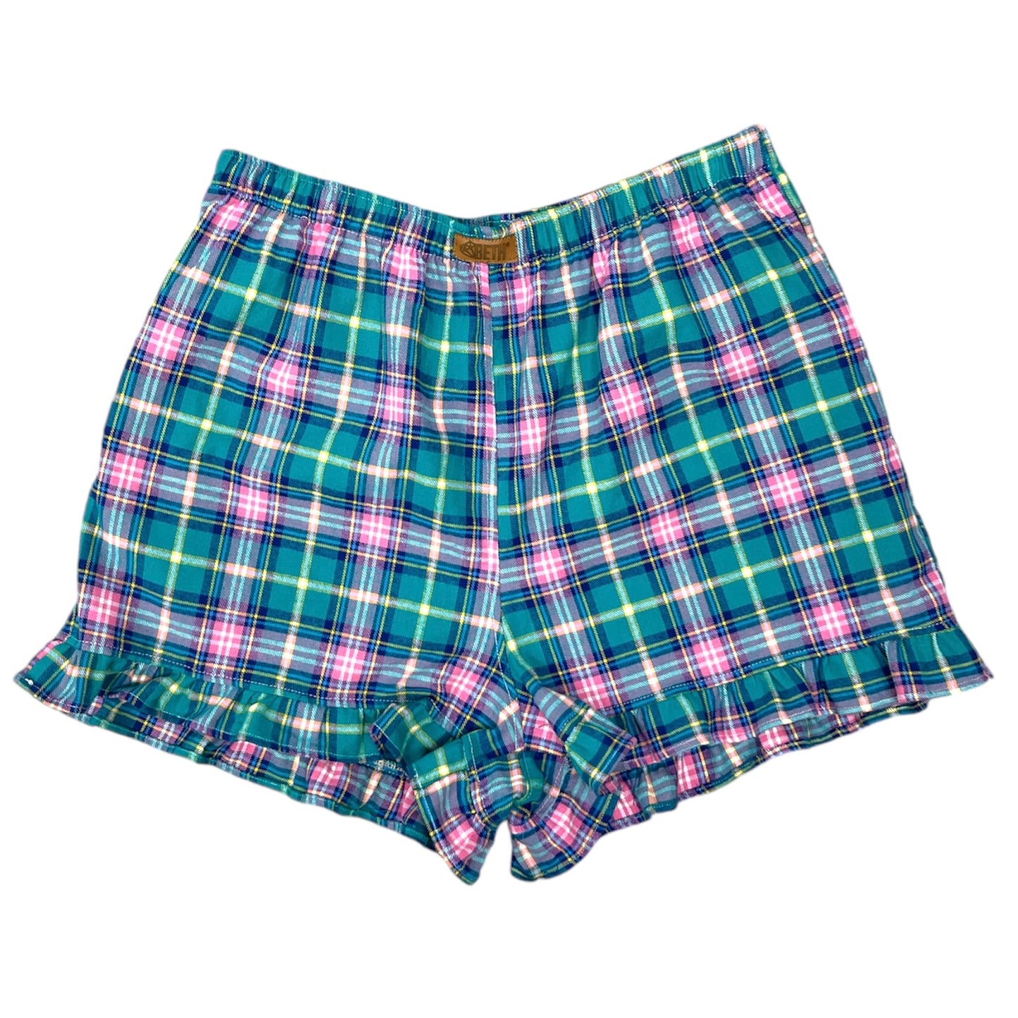 Short Lillie tartán turquesa