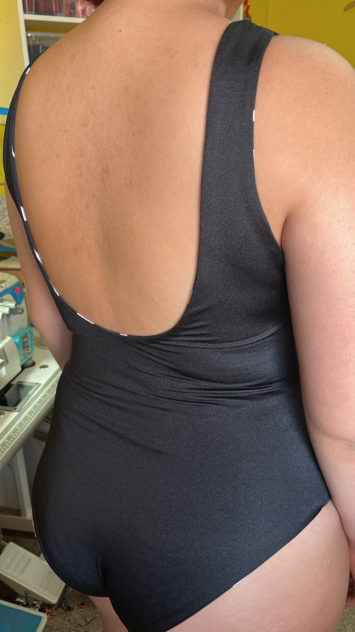 Bañador una pieza Francisca hojas negro reversible negro