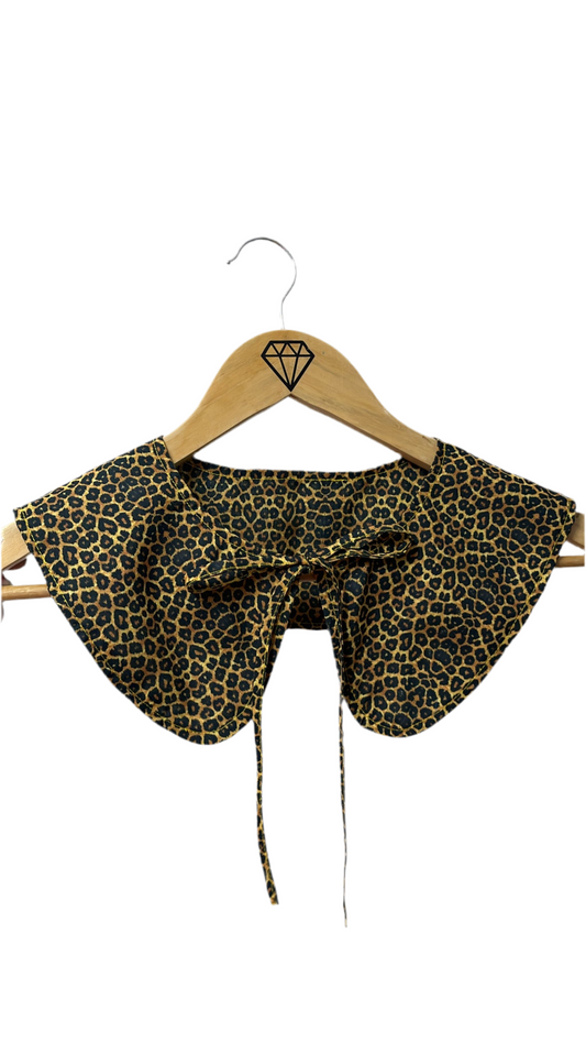 Collar textil cuello bobo adulto leopardo