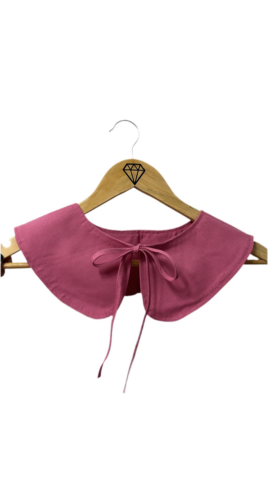 Collar textil cuello bobo adulto rosado frutilla
