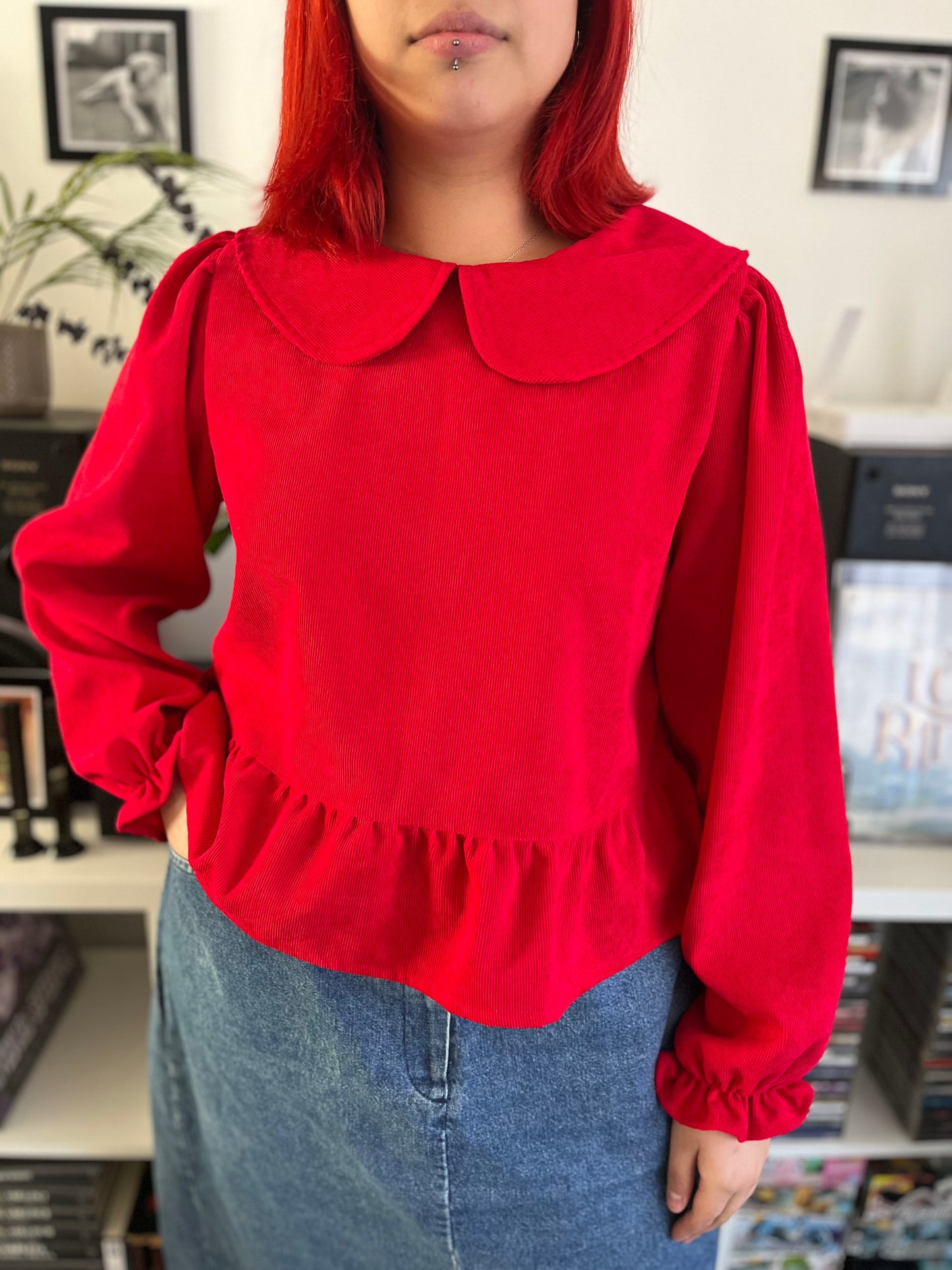 Blusa Nina cotele rojo