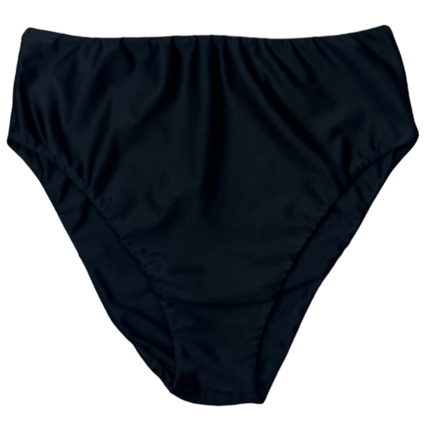 Calzón tiro alto high cut bikini negro
