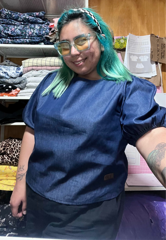 Blusa Boomie blue denim