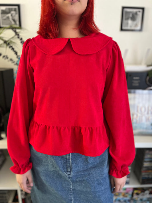 Blusa Nina cotele rojo