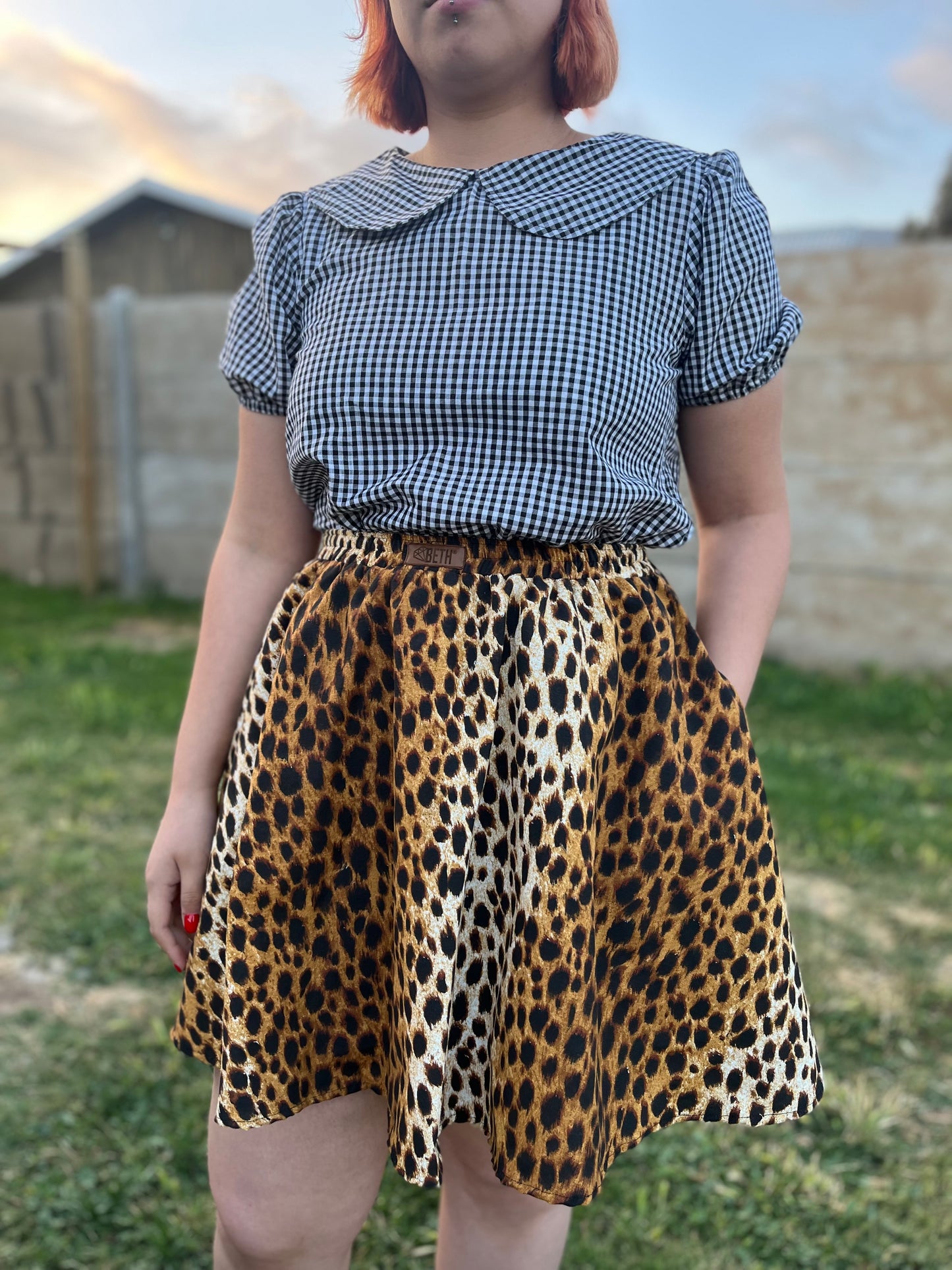 Mini falda Domi lince