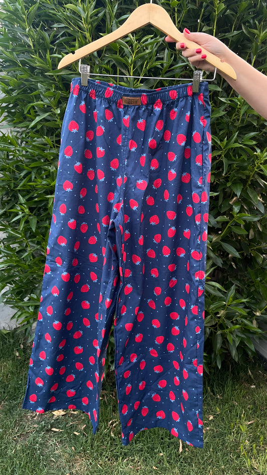 Palazzo Connie azul marino frutillas