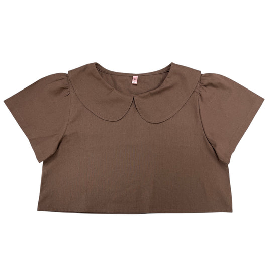 Blusa Bebé Lino Mocha