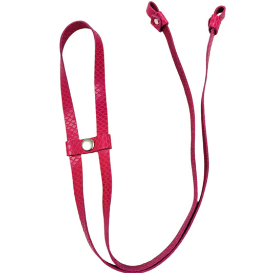 Strap de cuero para lentes fucsia craquelado