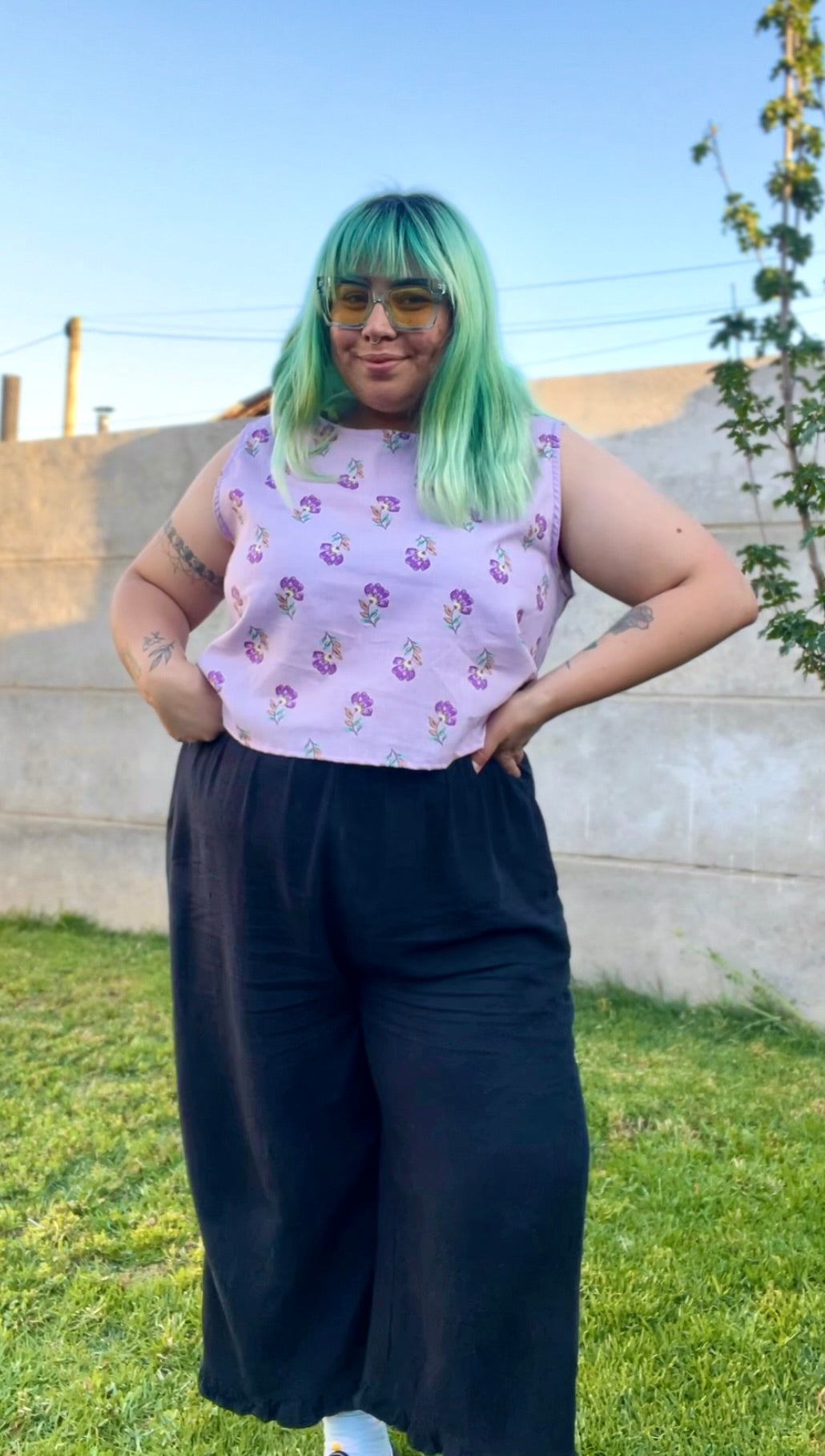 Blusa Roxie Lila floral