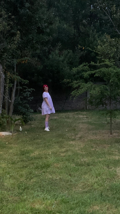 Vestido Clarissa Vichy lila