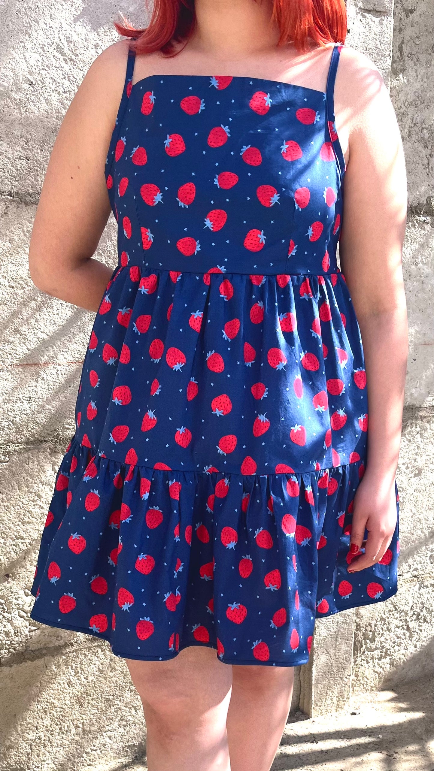 Vestido Rori azul frutillas [Edición Limitada]