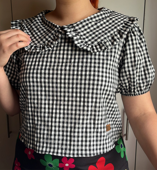 Blusa Tuttie Vichy negro