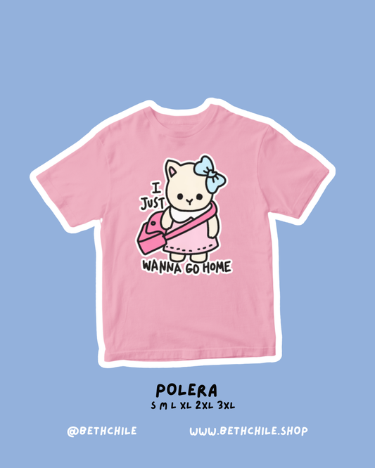 Solo quiero ir a casa 🥲🐰 polera rosa