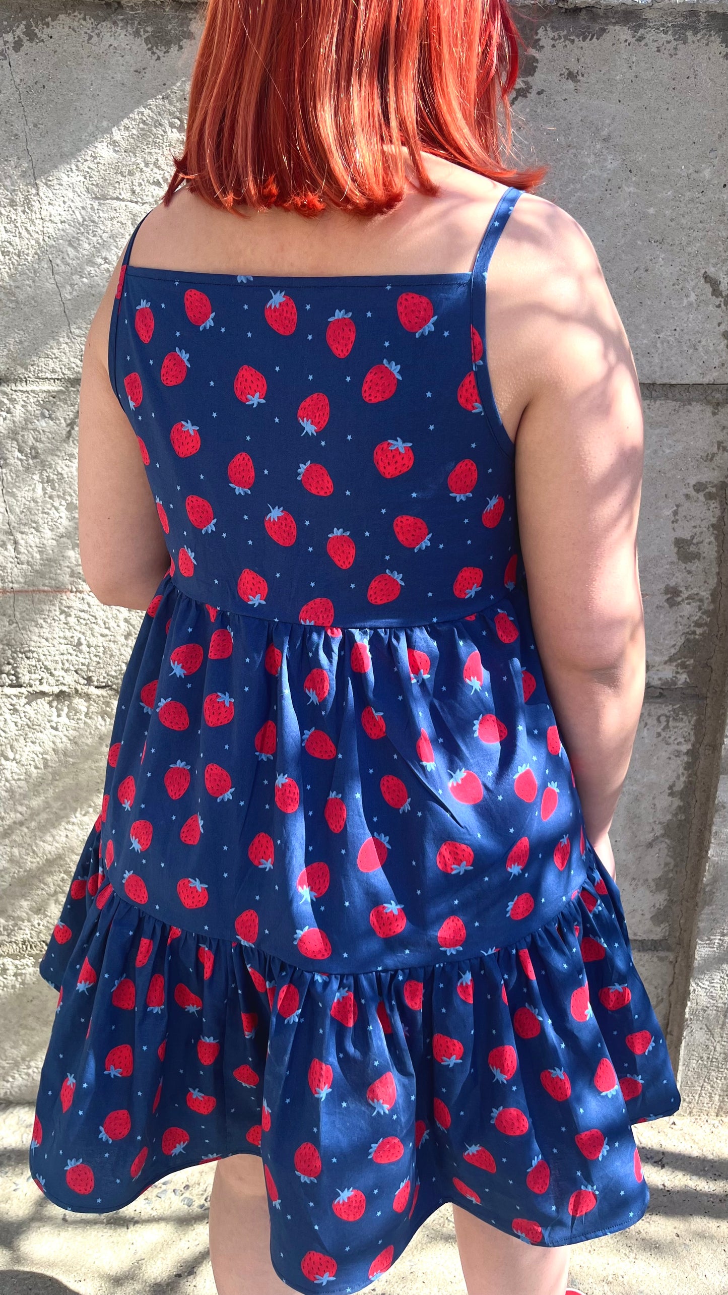 Vestido Rori azul frutillas [Edición Limitada]