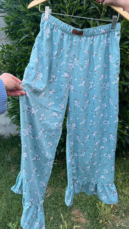 Culotte Lillie menta floral