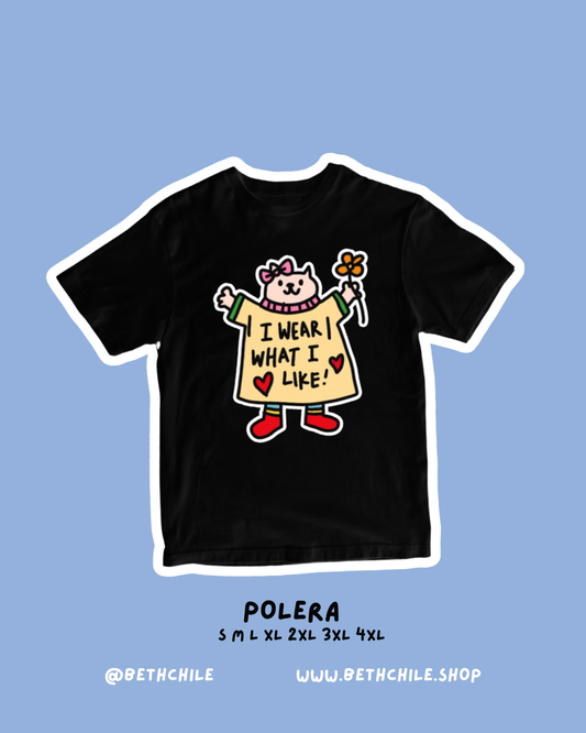 Uso lo que me gusta 🥰✨♥️ polera negro