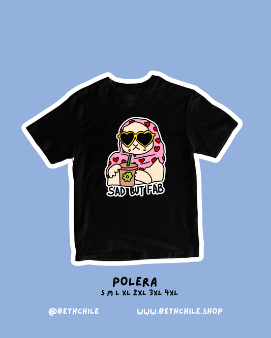 Triste pero fabulosa 😎 polera negra