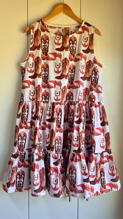 Vestido Chelsie cowgirl café