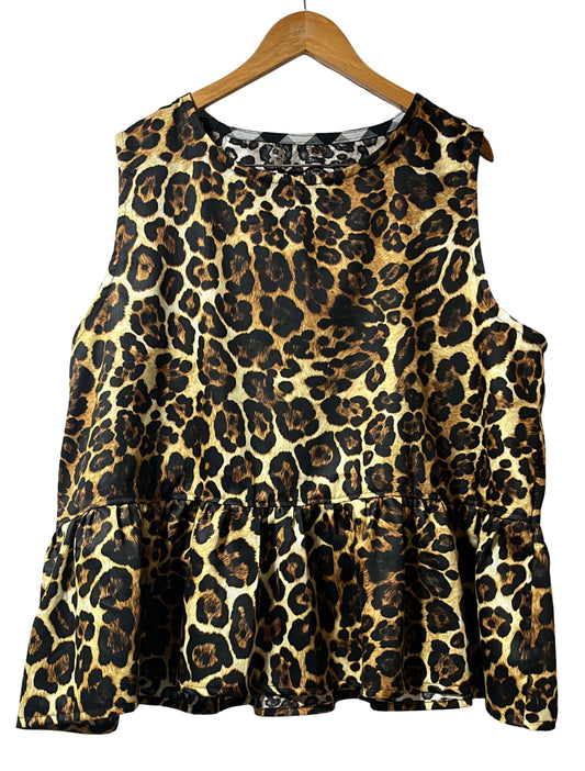 Blusa Andy animal print toffee