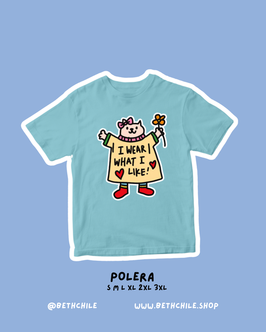 Uso lo que me gusta 🥰✨♥️ polera celeste