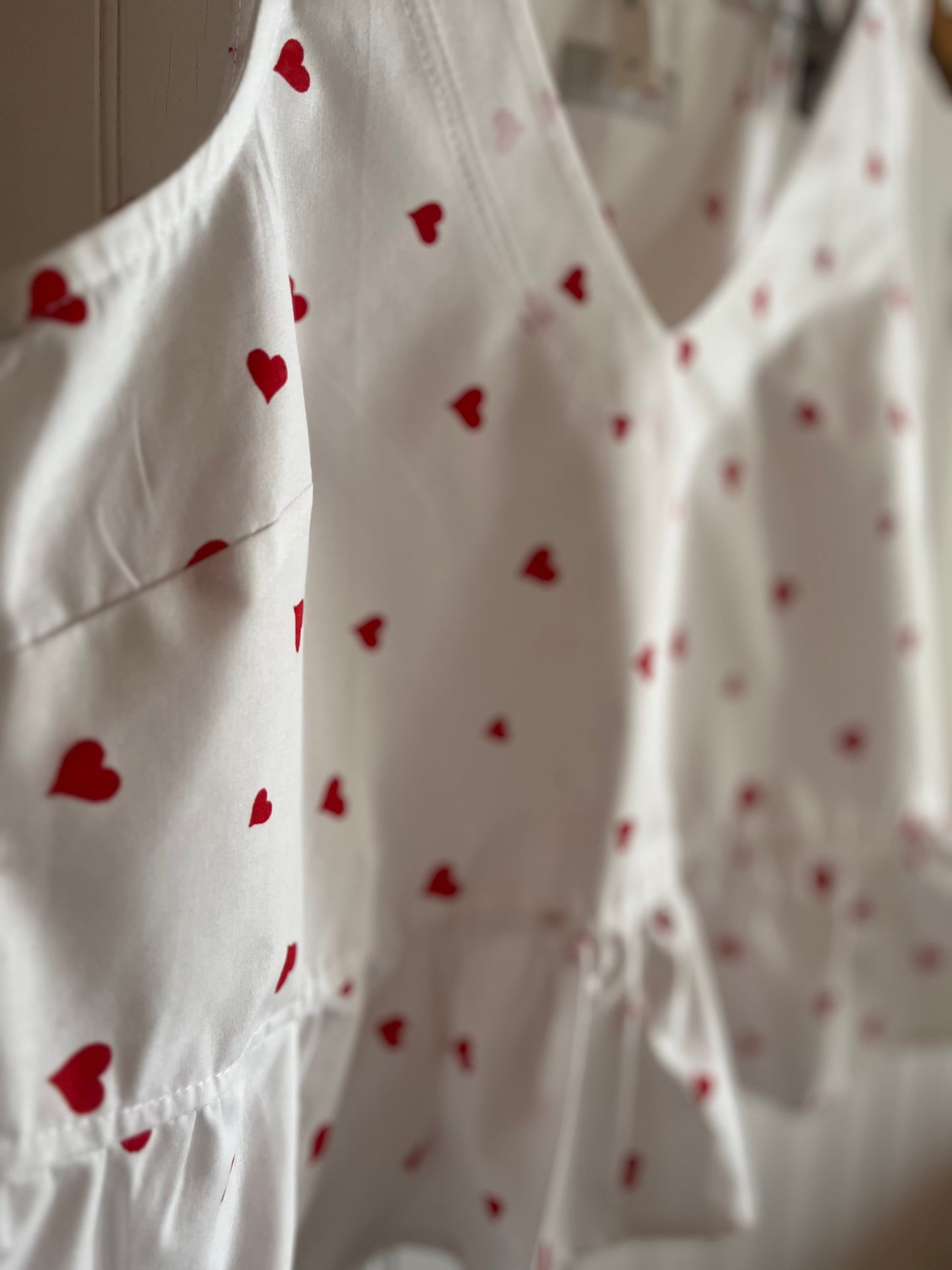 Blusa Piti blanco corazones