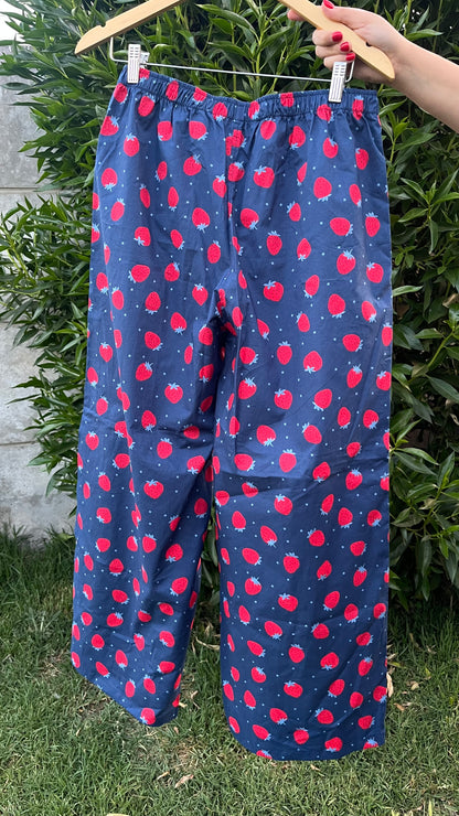 Palazzo Connie azul marino frutillas