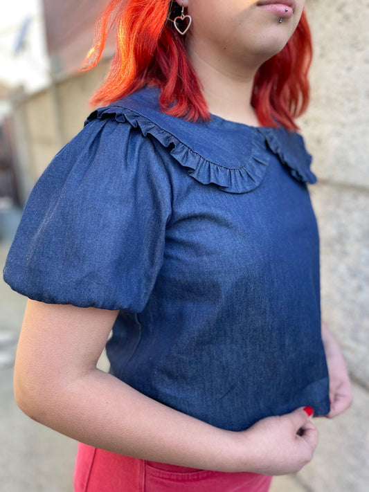 Blusa Tuttie blue denim