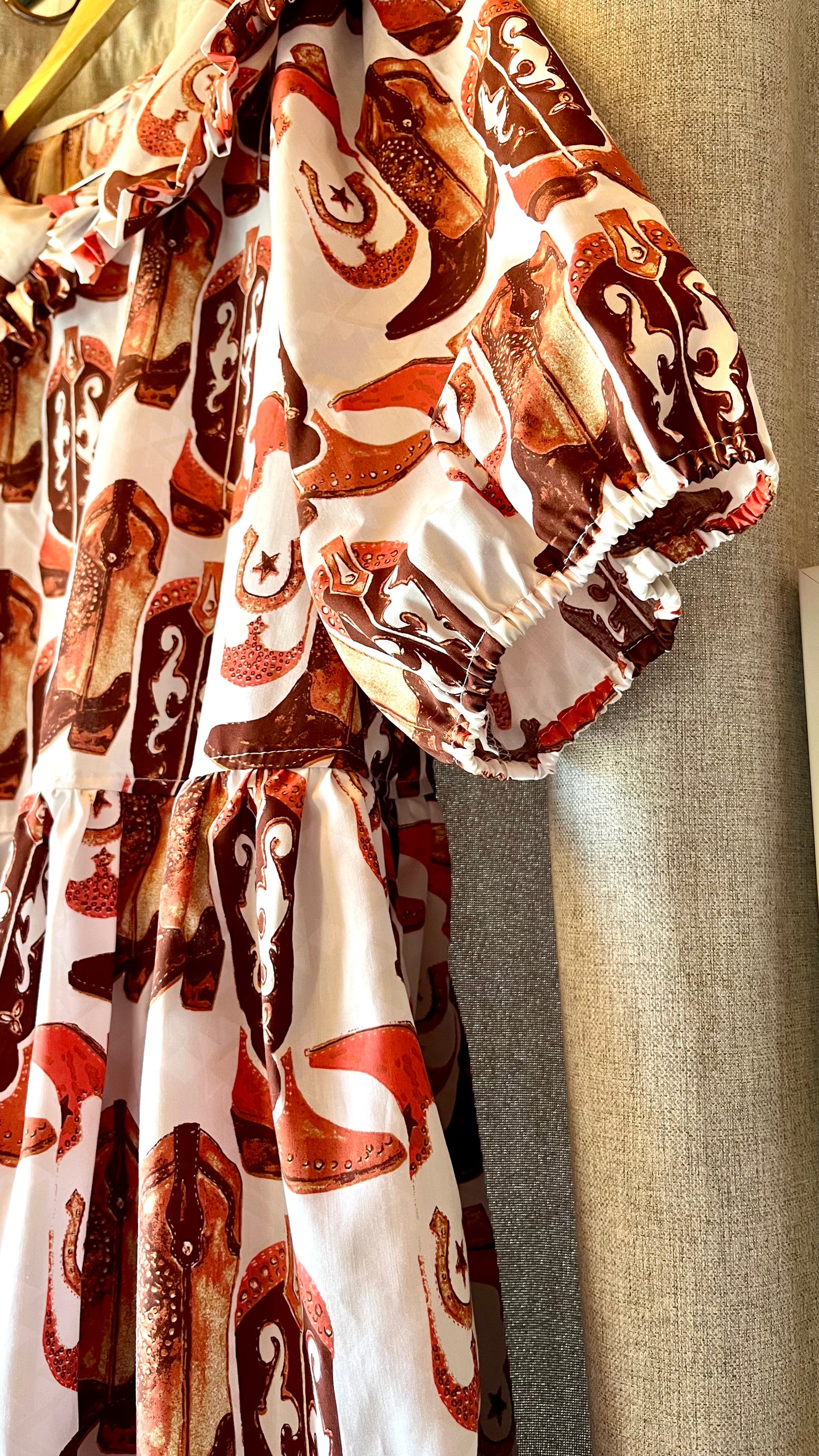 Vestido Tuttie cowgirl café