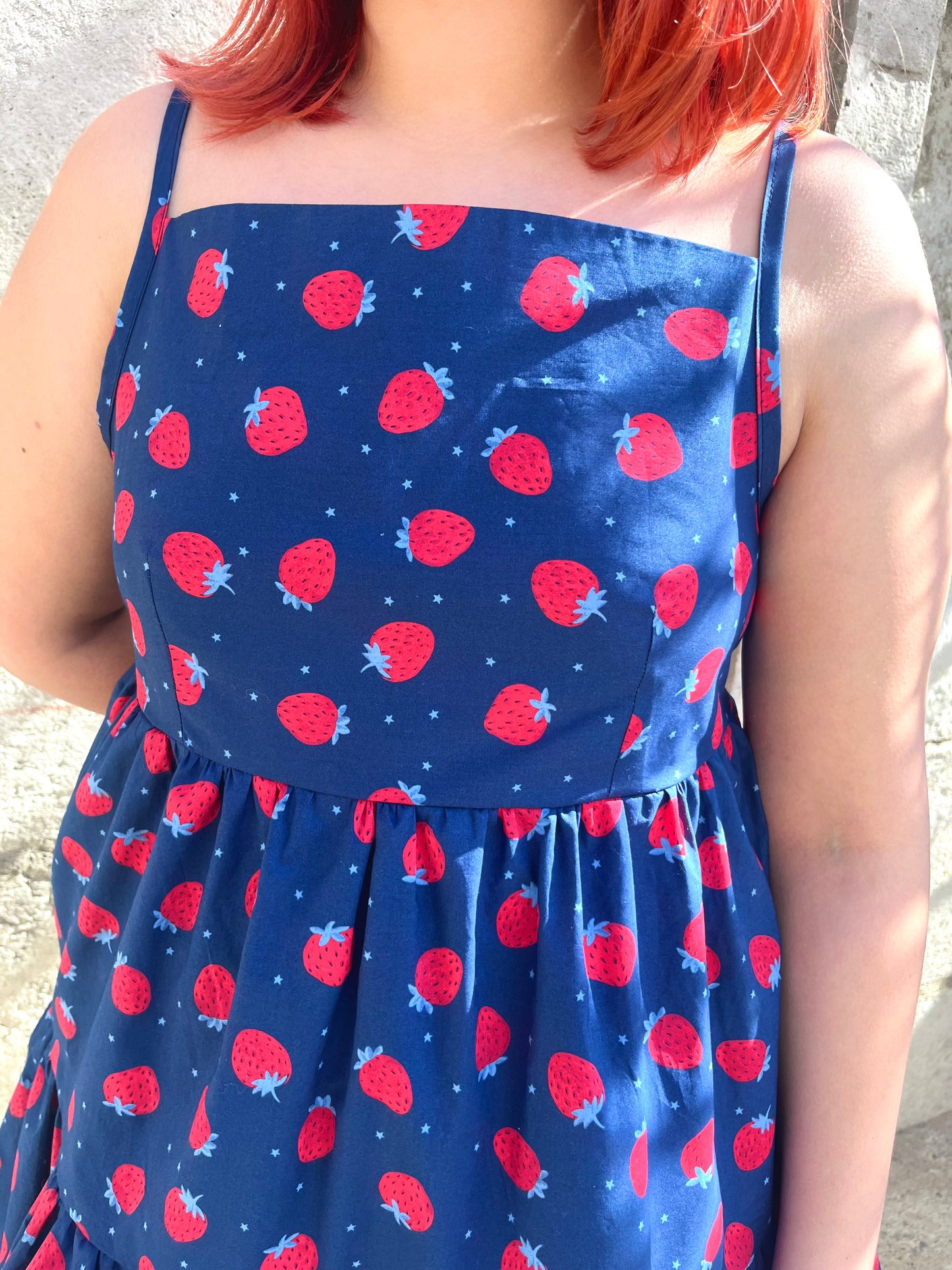 Vestido Rori azul frutillas [Edición Limitada]