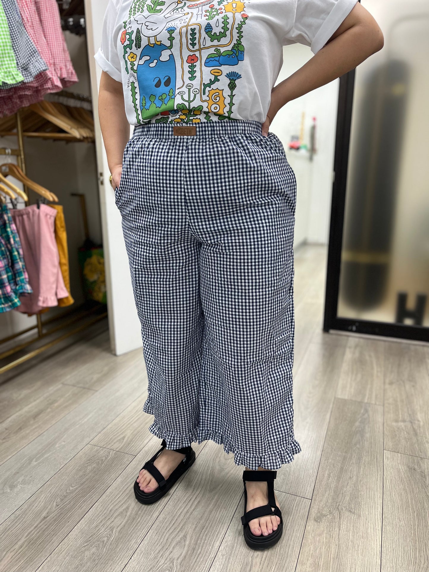 Culotte Lillie Vichy azul marino