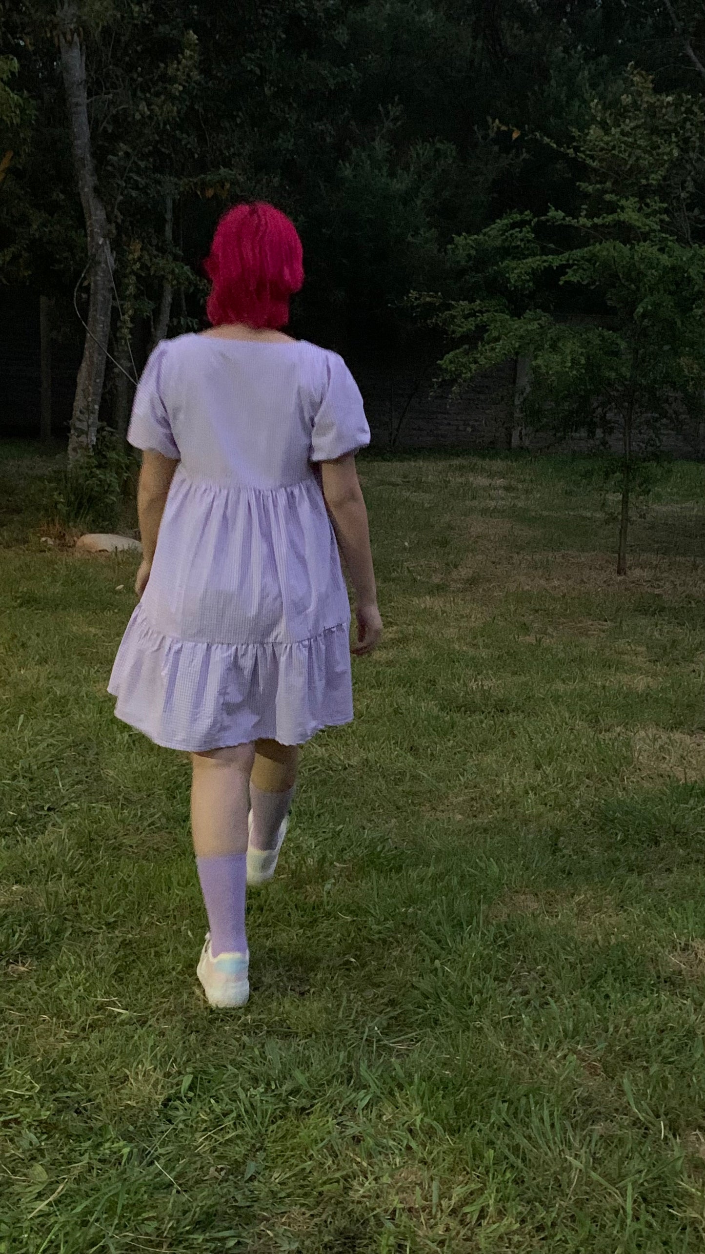 Vestido Clarissa Vichy lila