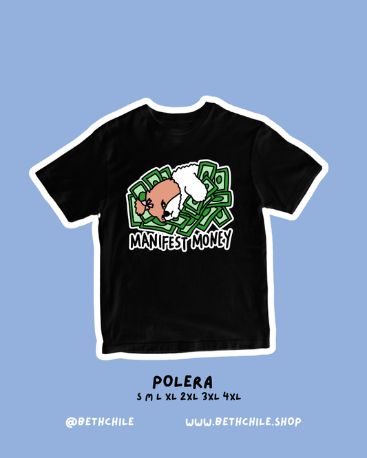 Manifest money 💸🤑 polera negro