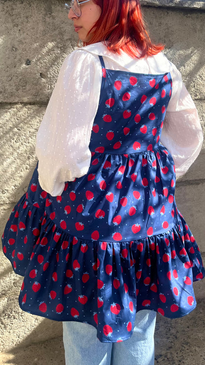 Vestido Rori azul frutillas [Edición Limitada]