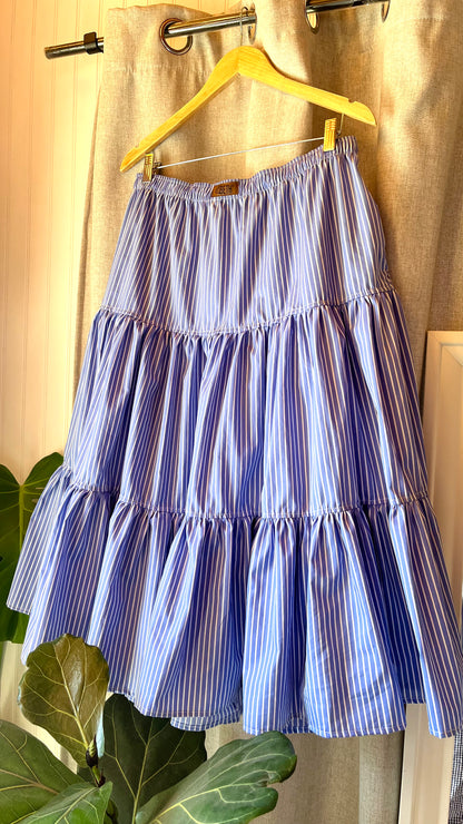Falda Cassie azul stripes