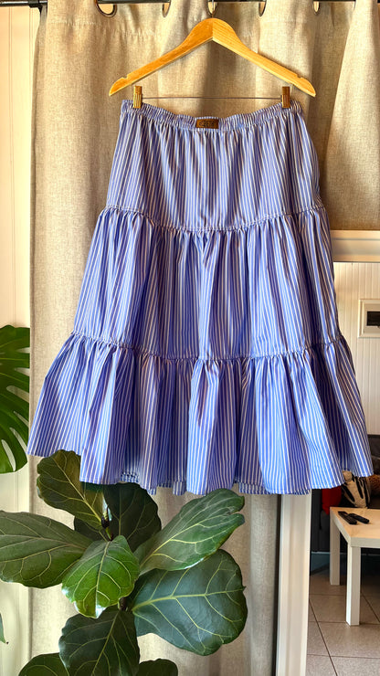 Falda Cassie azul stripes