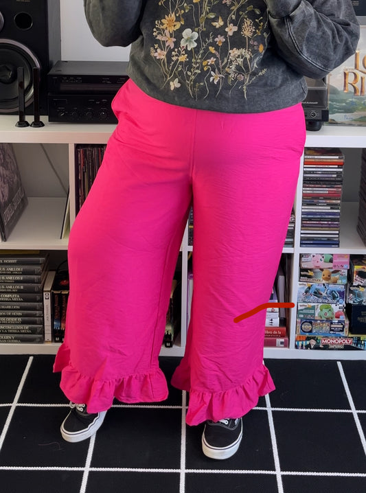 Culotte Lillie lino fucsia