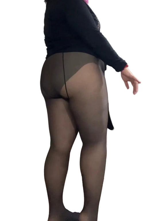 Panty efecto piel sin polar cintura invisible